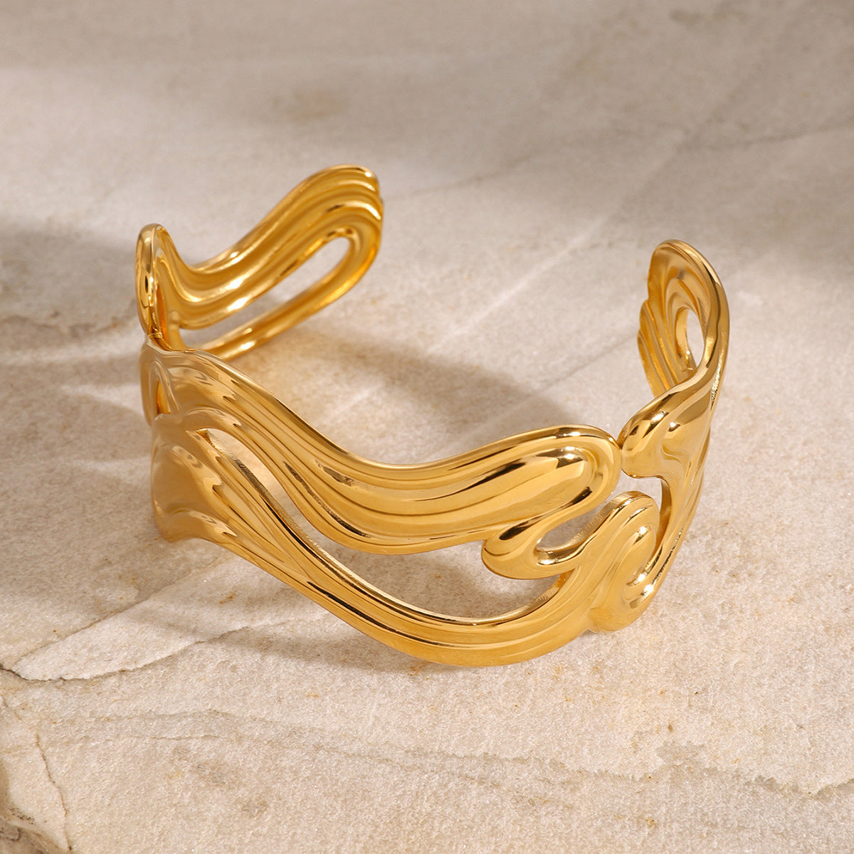 Wavy Gold Cuff