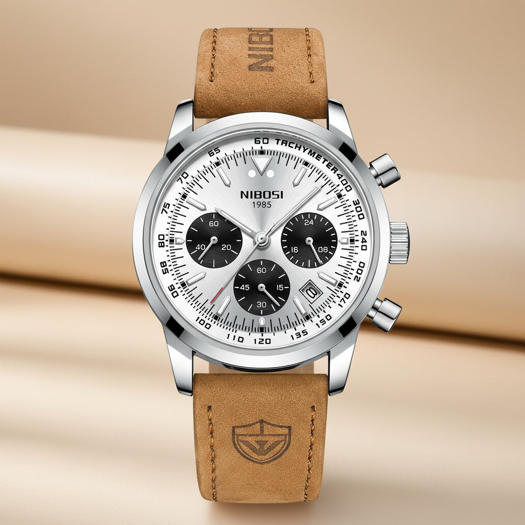 Nordic Chronograph Leather Watch