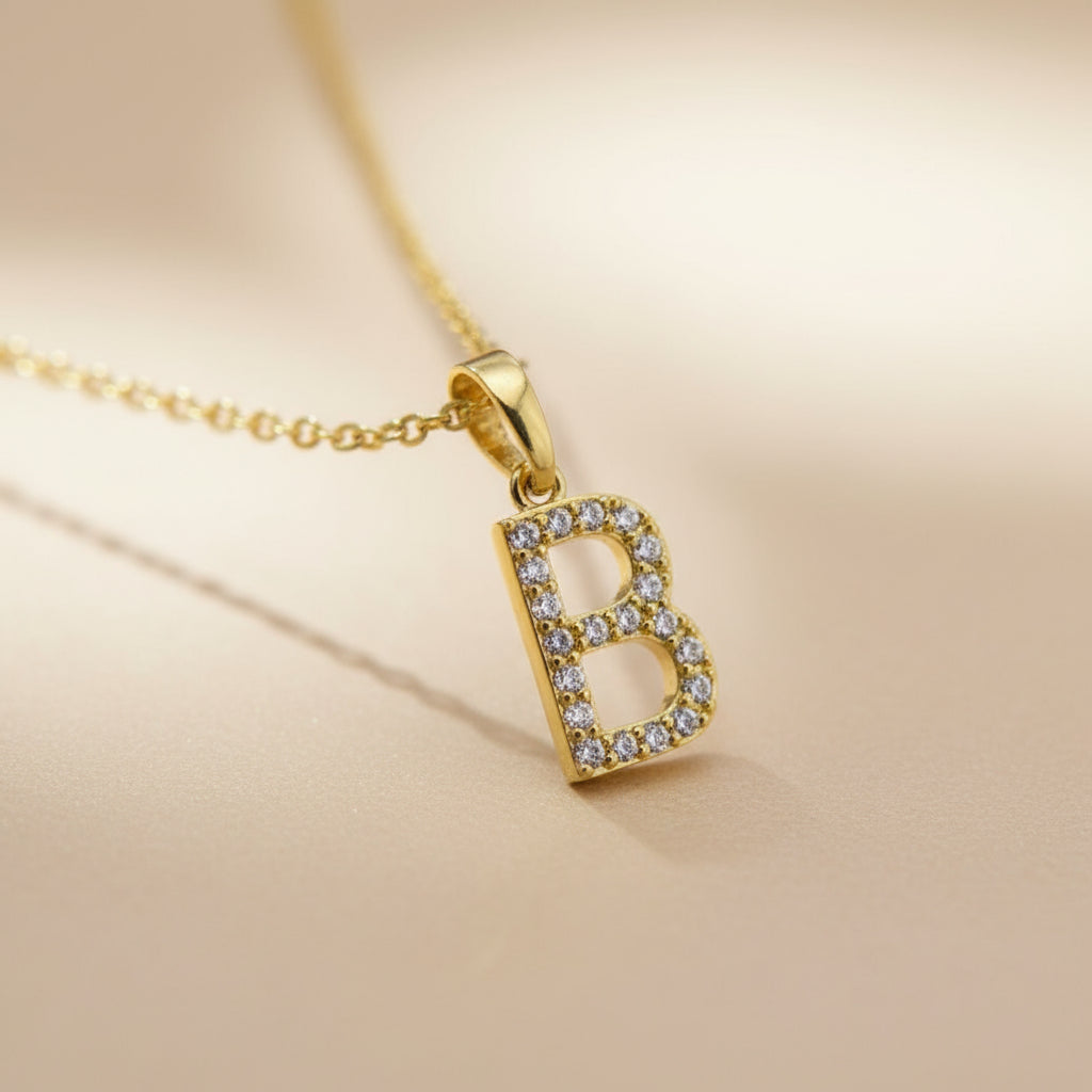 Gold & Silver Initial Necklace