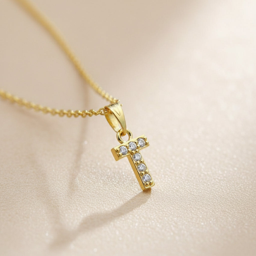 Gold & Silver Initial Necklace