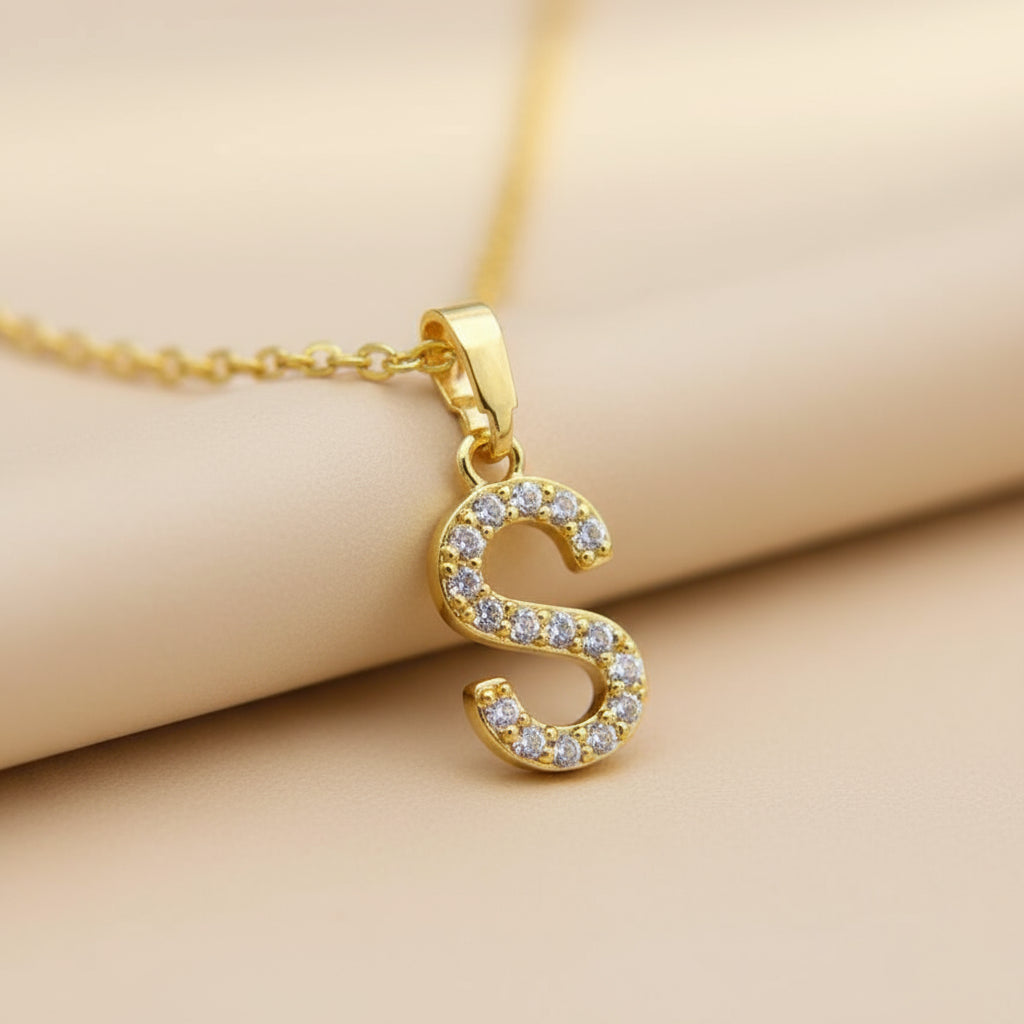 Gold & Silver Initial Necklace