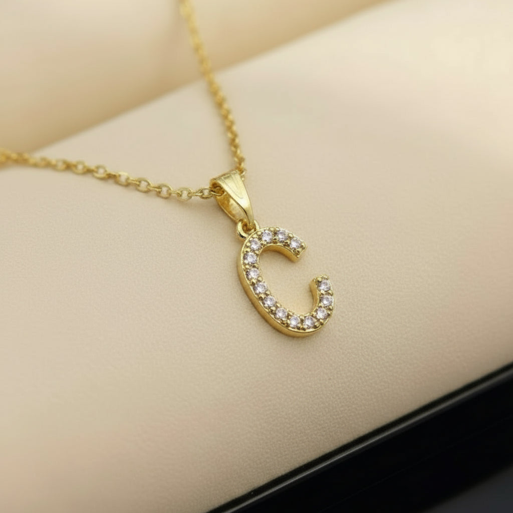Gold & Silver Initial Necklace