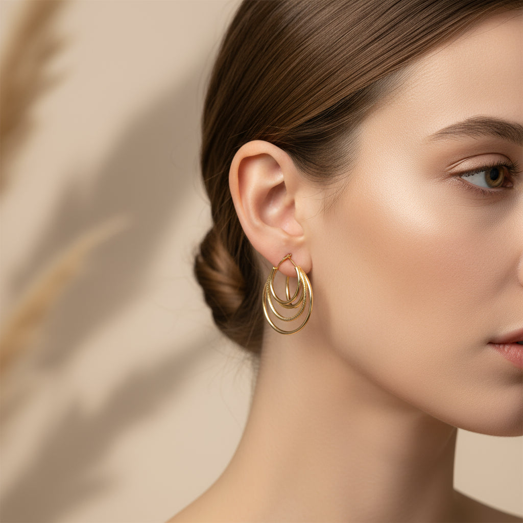 Textured Multiple Hoops