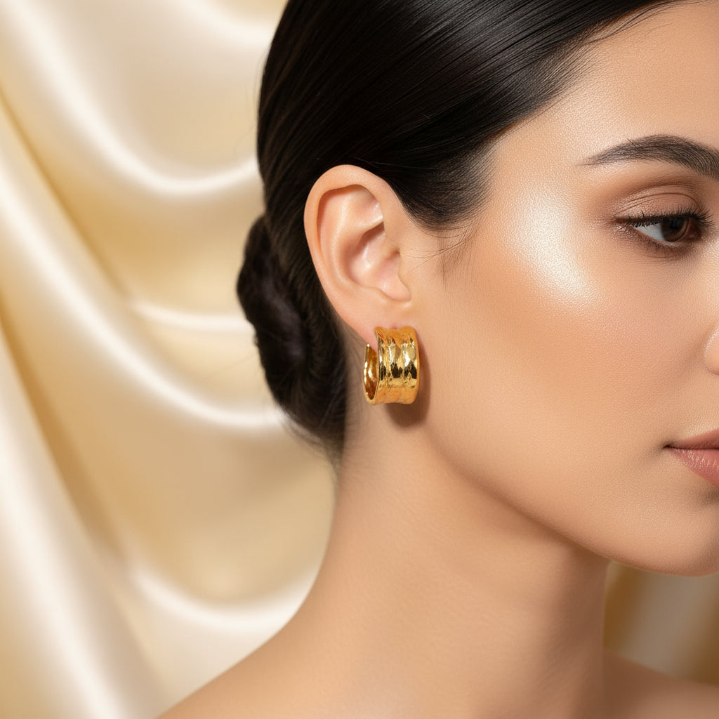 Gold Linear Bar Earrings
