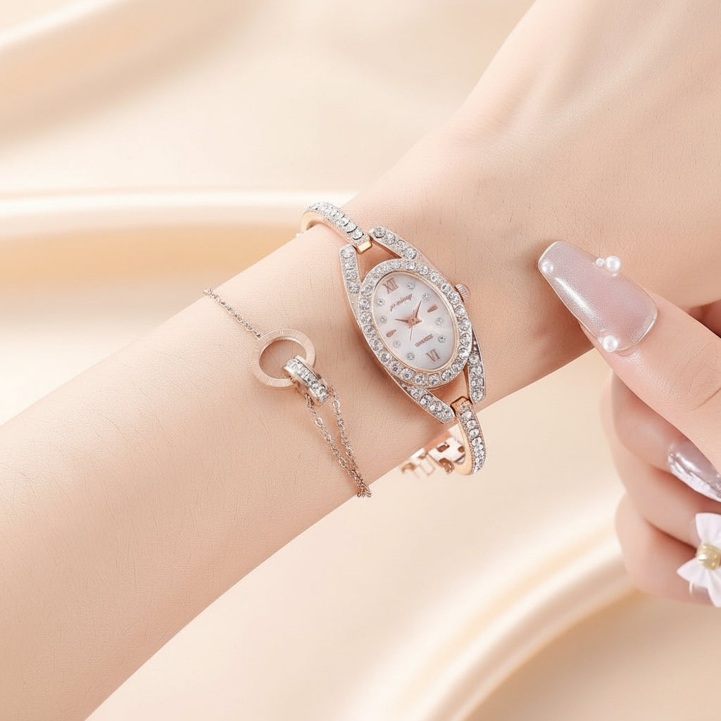 Shell Dial Quartz Watch Bracelet