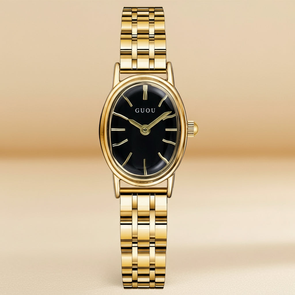 Oval Stainless-Steel Watch