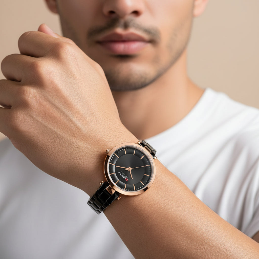 Minimalist Oval Quartz Watch Unisex