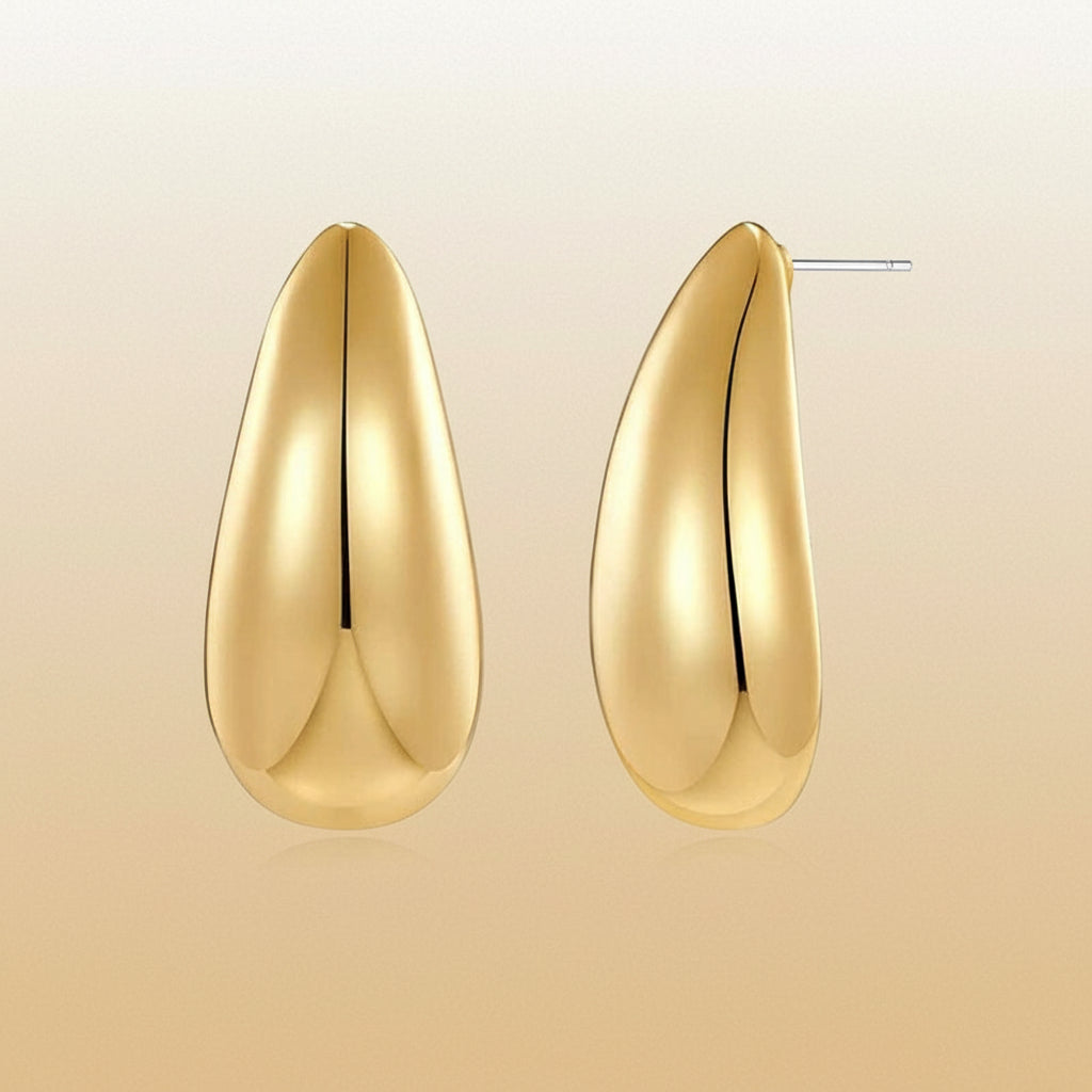 Sculpted Water-Drop Earrings