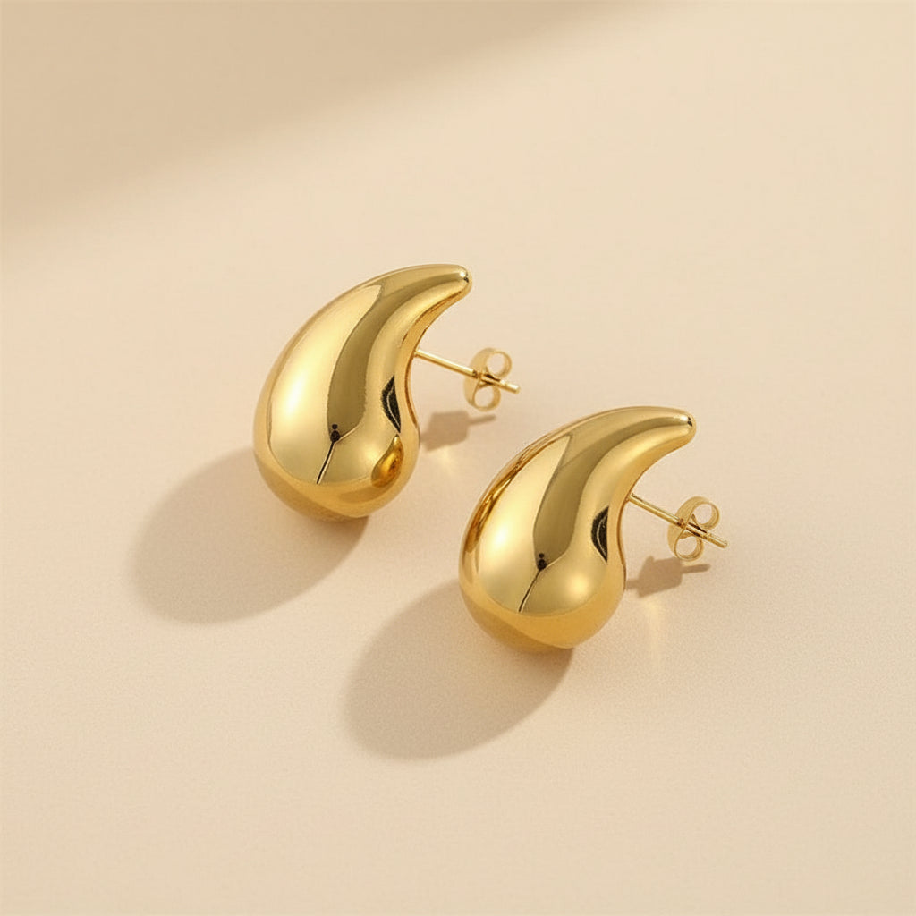 Sculpted Water-Drop Earrings