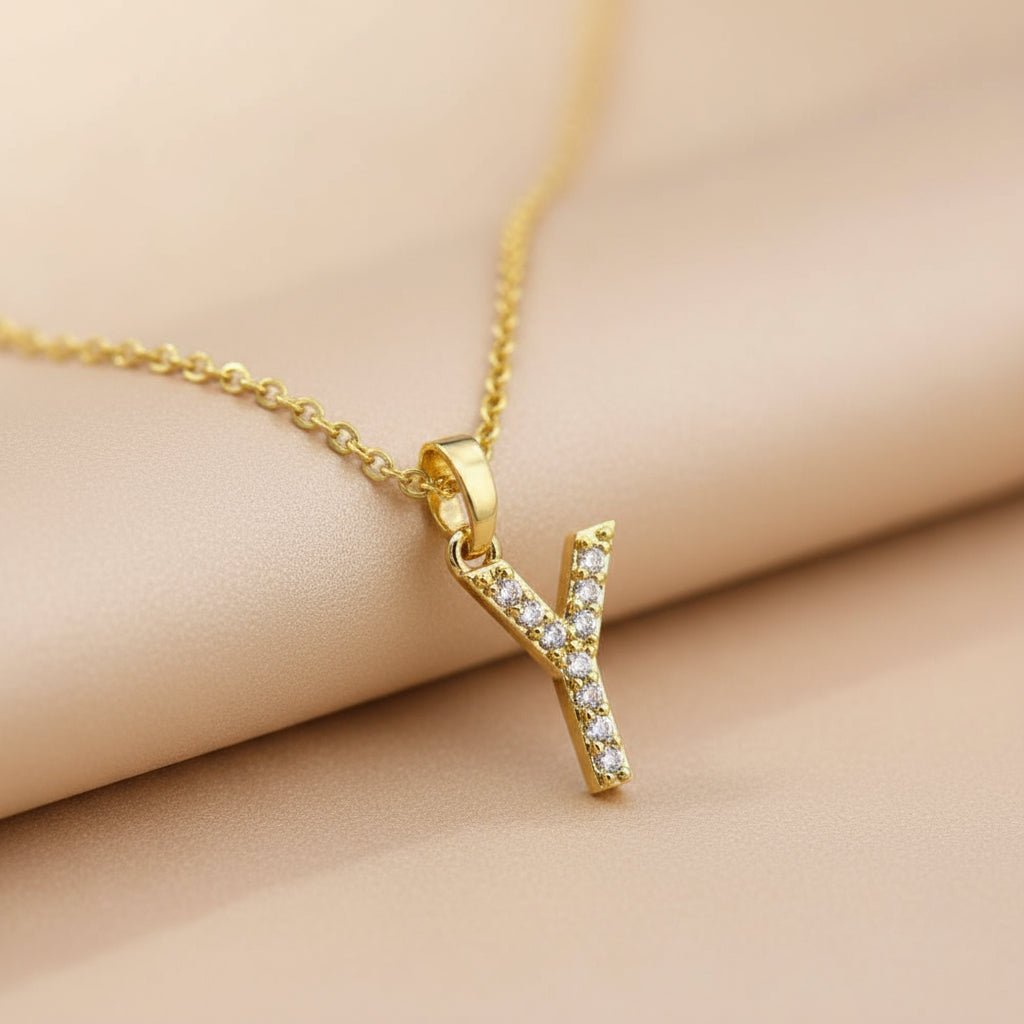 Gold & Silver Initial Necklace