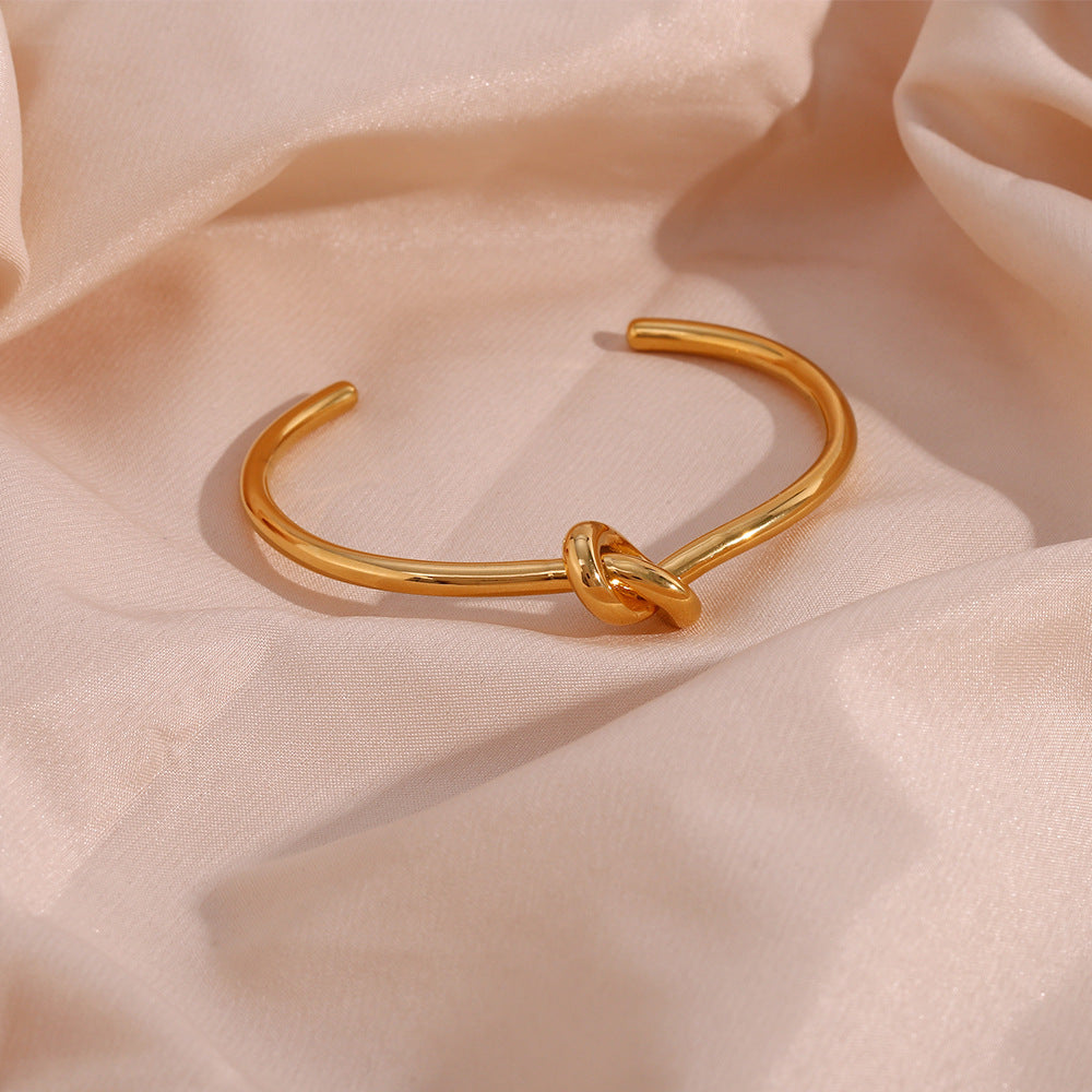 Classic Knotted Bracelet —  Gold Plated Stainless Steel