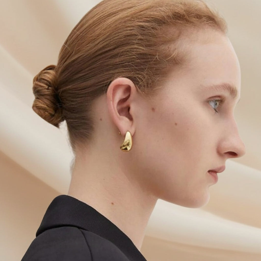 Sculpted Water-Drop Earrings