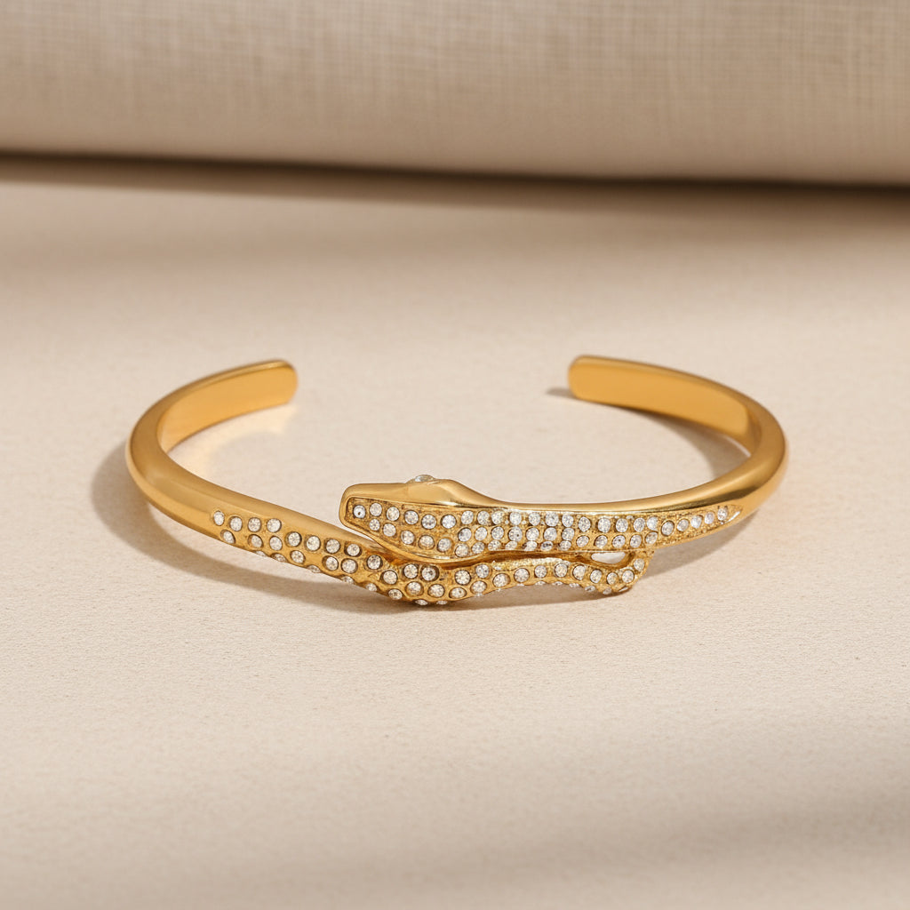 Minimalist Snake Bangles Bracelet (Set)