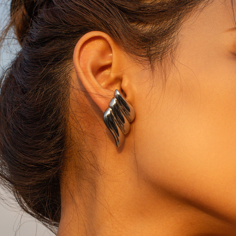 Sculptural Fold Earrings