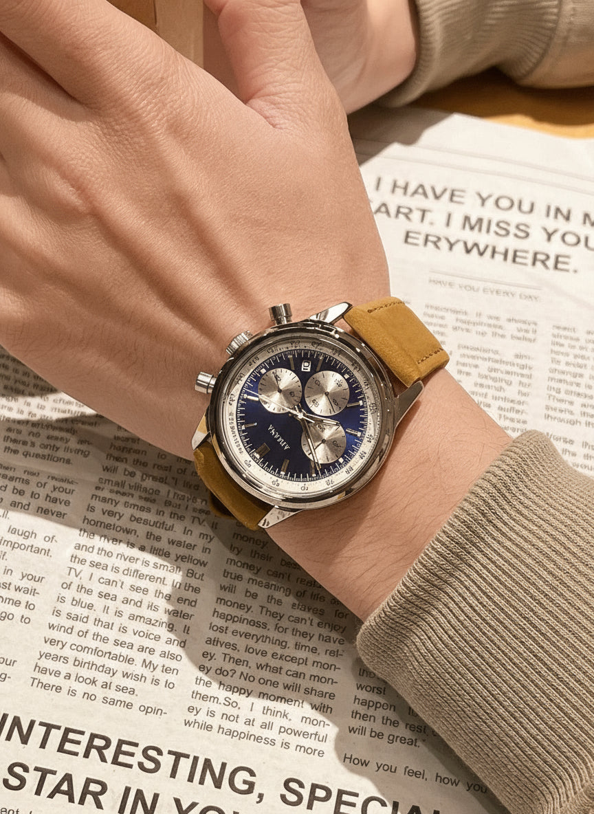 Chrono Leather Quartz Watch