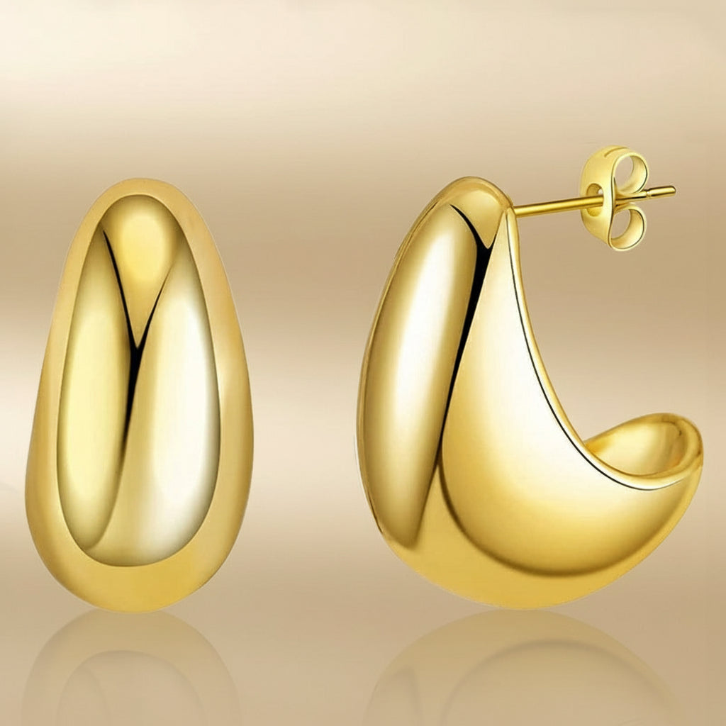 Sculpted Water-Drop Earrings