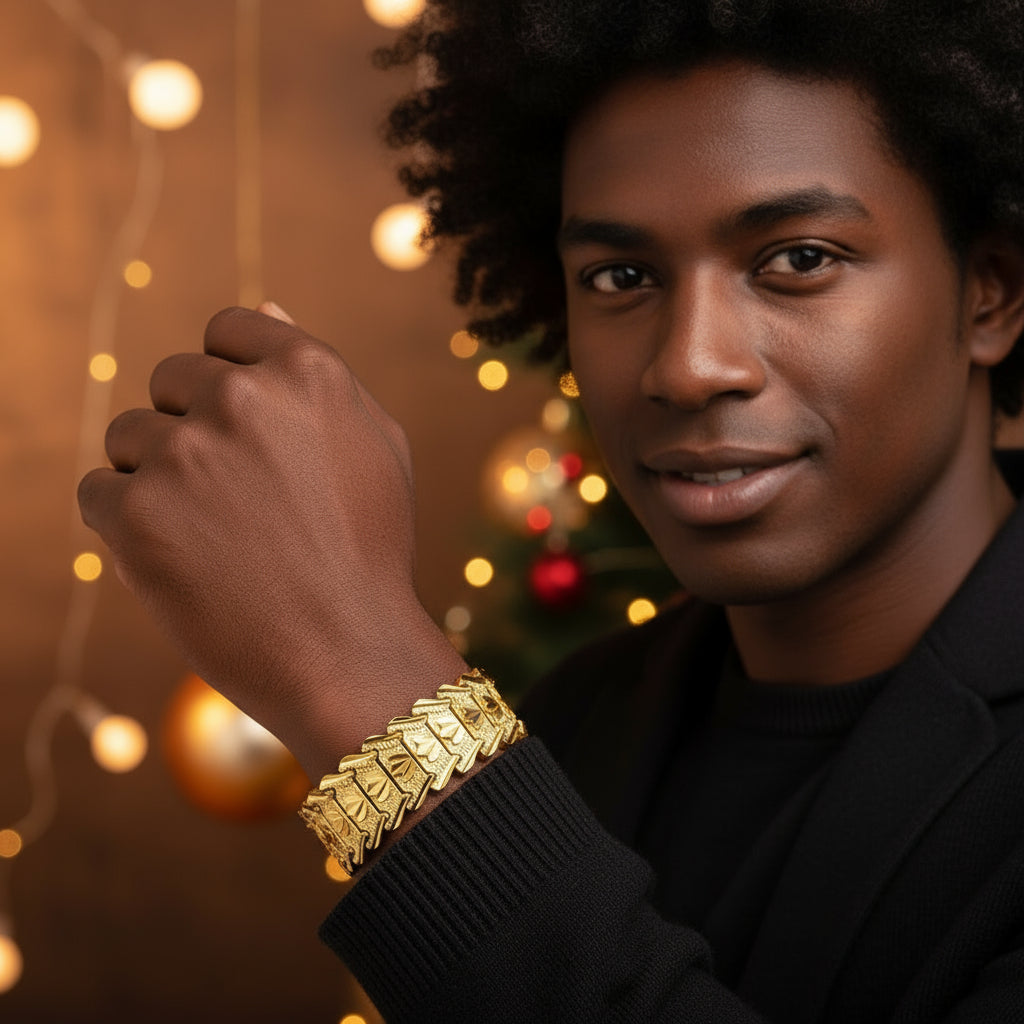 Korean Style Flower Bracelet - Gold Chain Edition