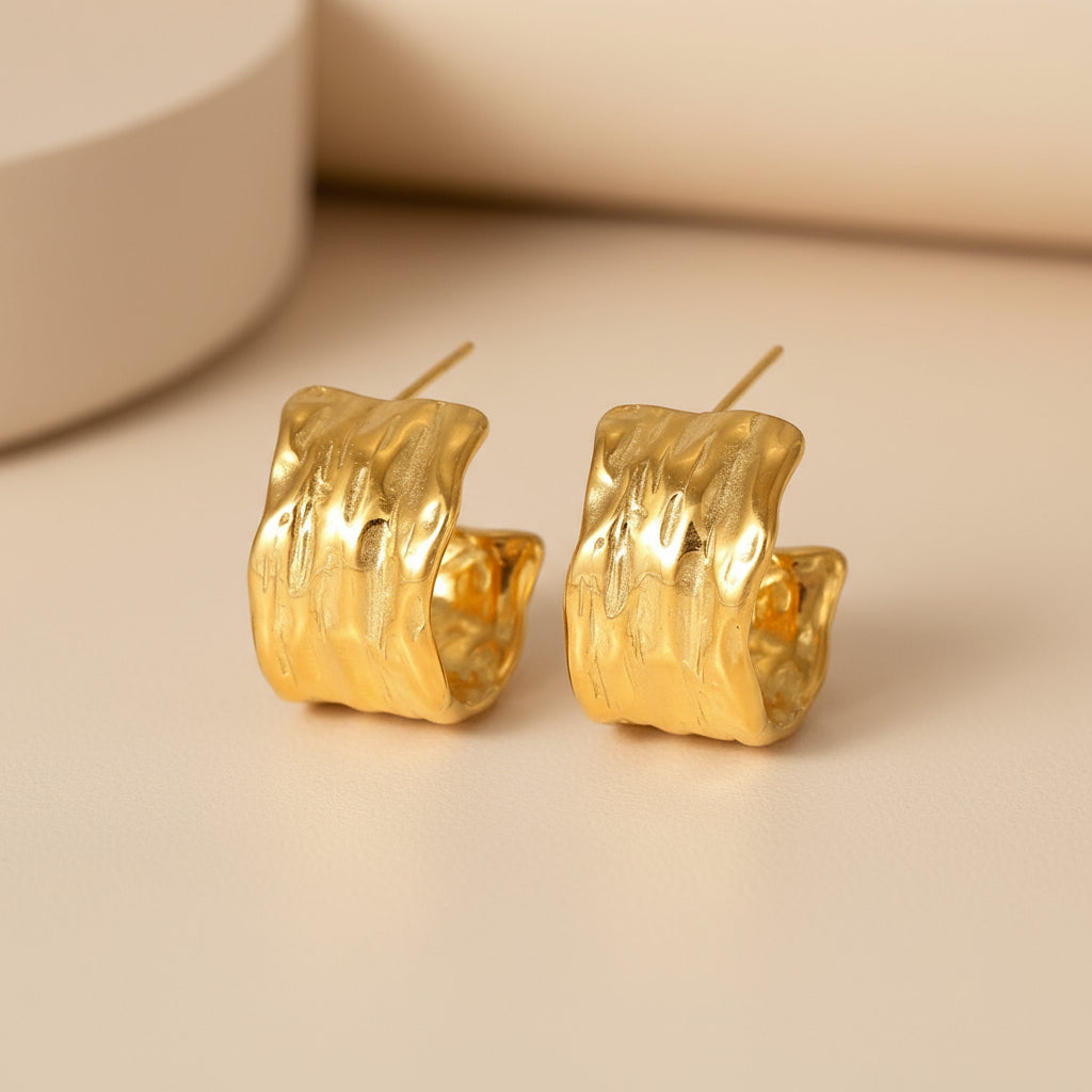 Gold Linear Bar Earrings
