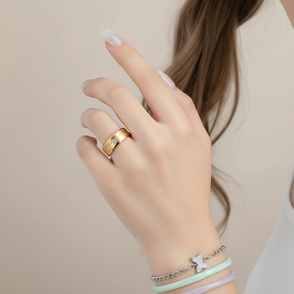 Classic Titanium Steel Ring | Gold, Silver & Black Editions - Unisex