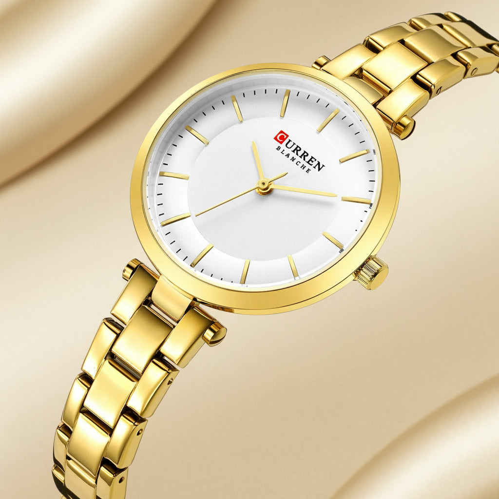 Minimalist Oval Quartz Watch Unisex