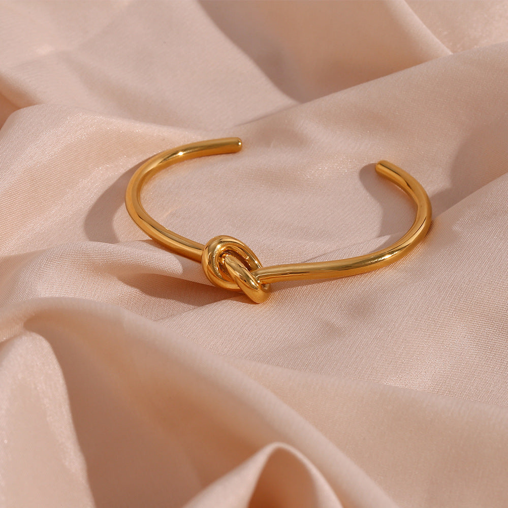 Classic Knotted Bracelet —  Gold Plated Stainless Steel