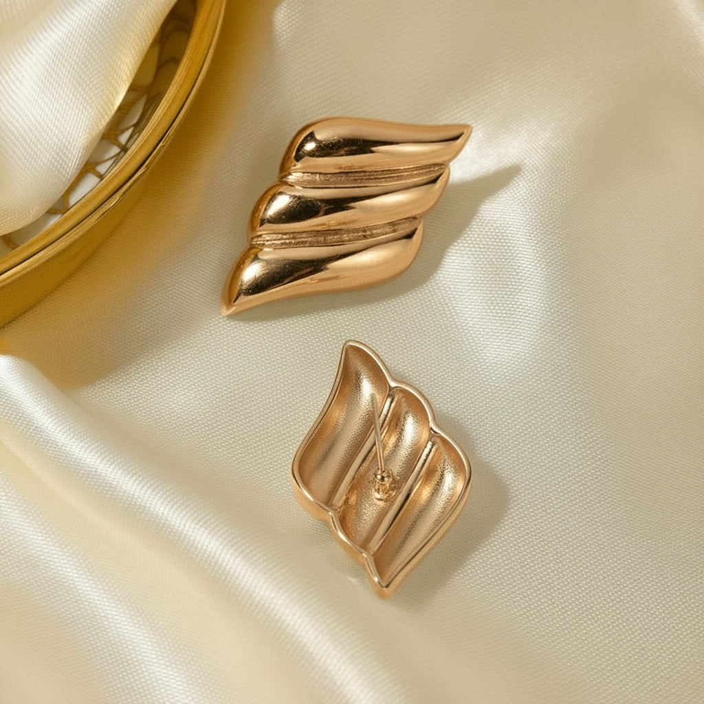 Sculptural Fold Earrings