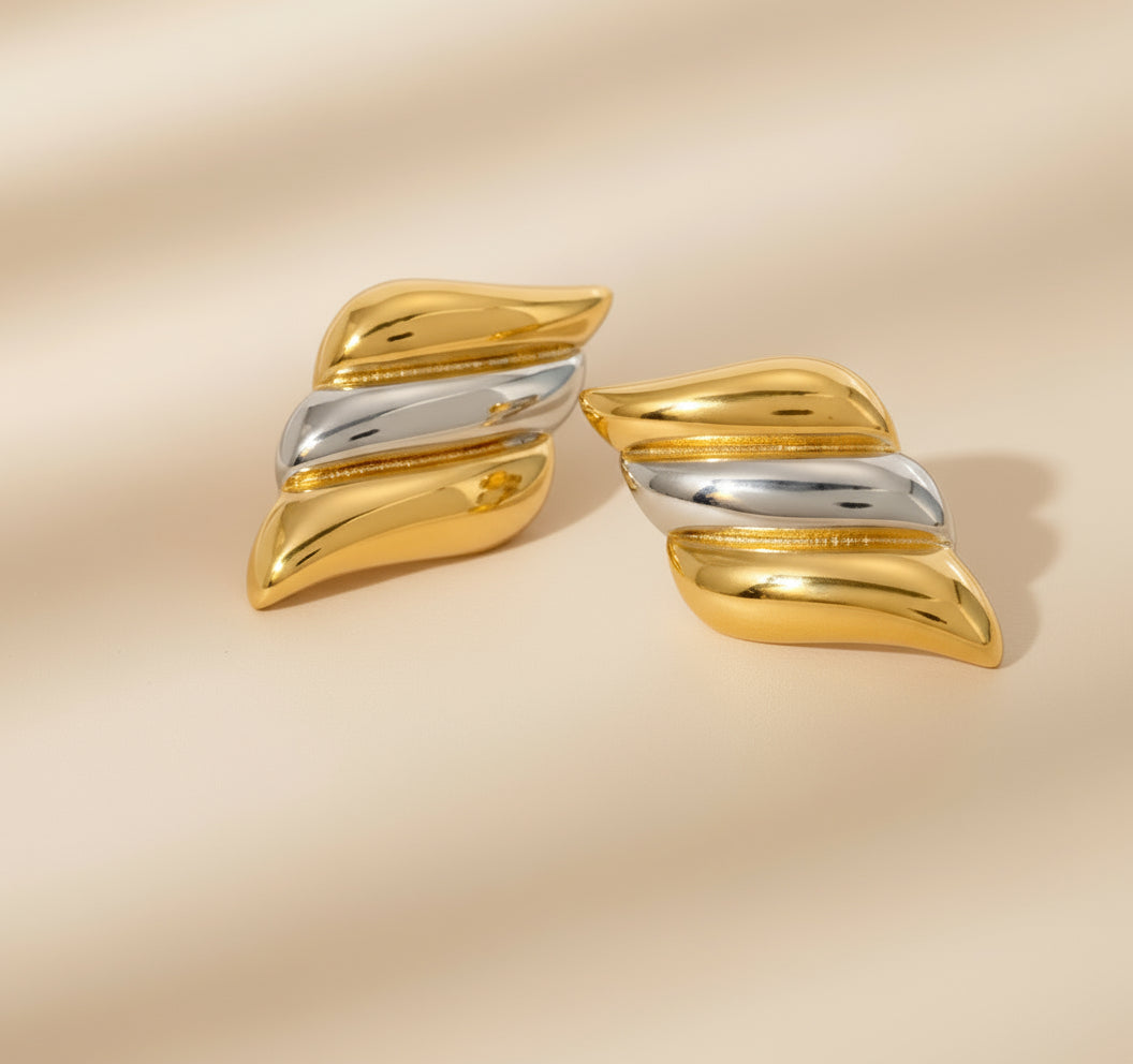 Sculptural Fold Earrings