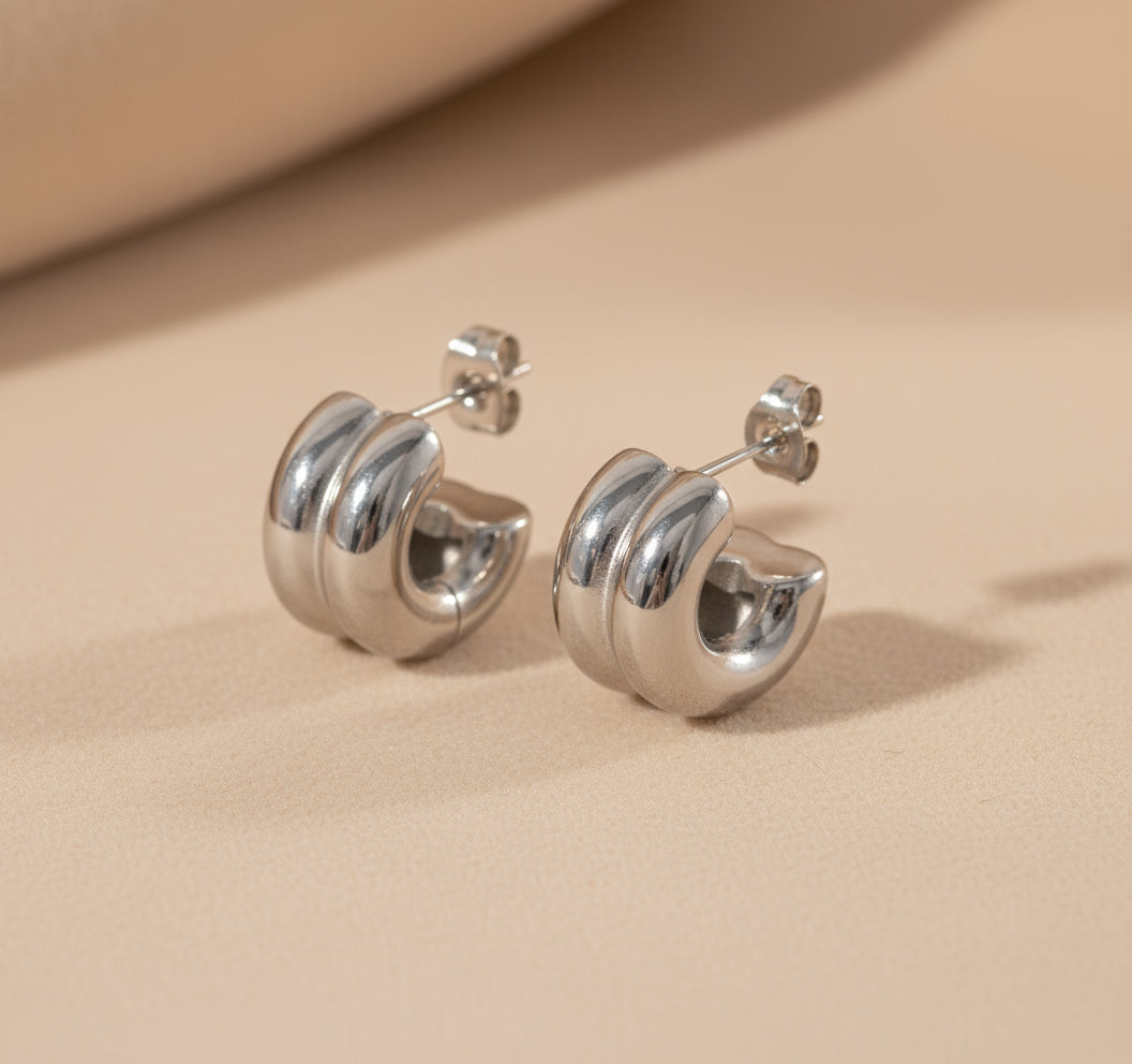 Layered Dome Earrings