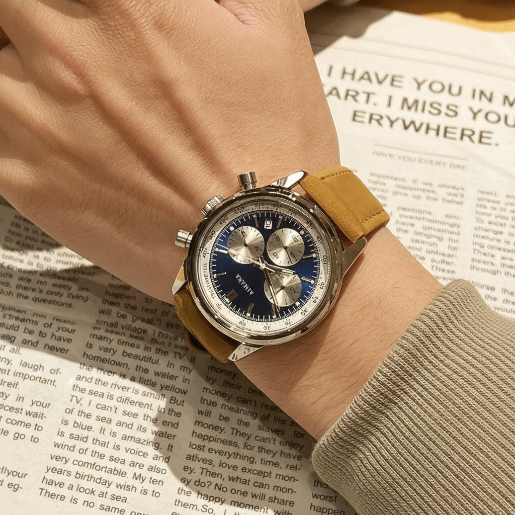 Chrono Leather Quartz Watch