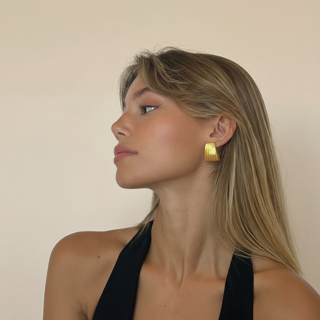 Statement Linear Bar Earrings