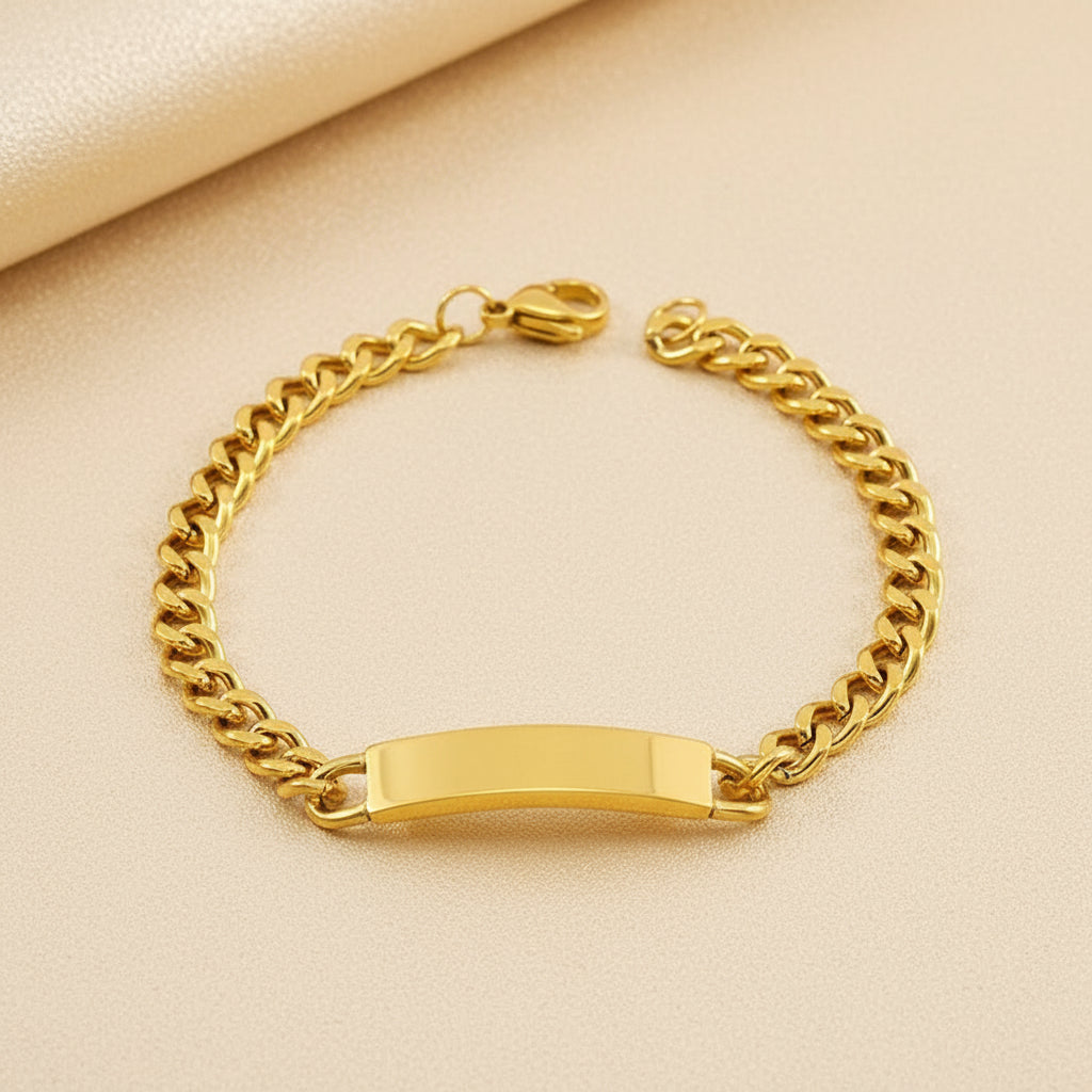 Cuban Link Chain Bracelet | 18K Gold Plated