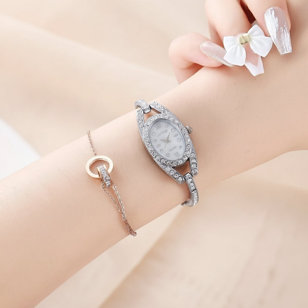 Shell Dial Quartz Watch Bracelet