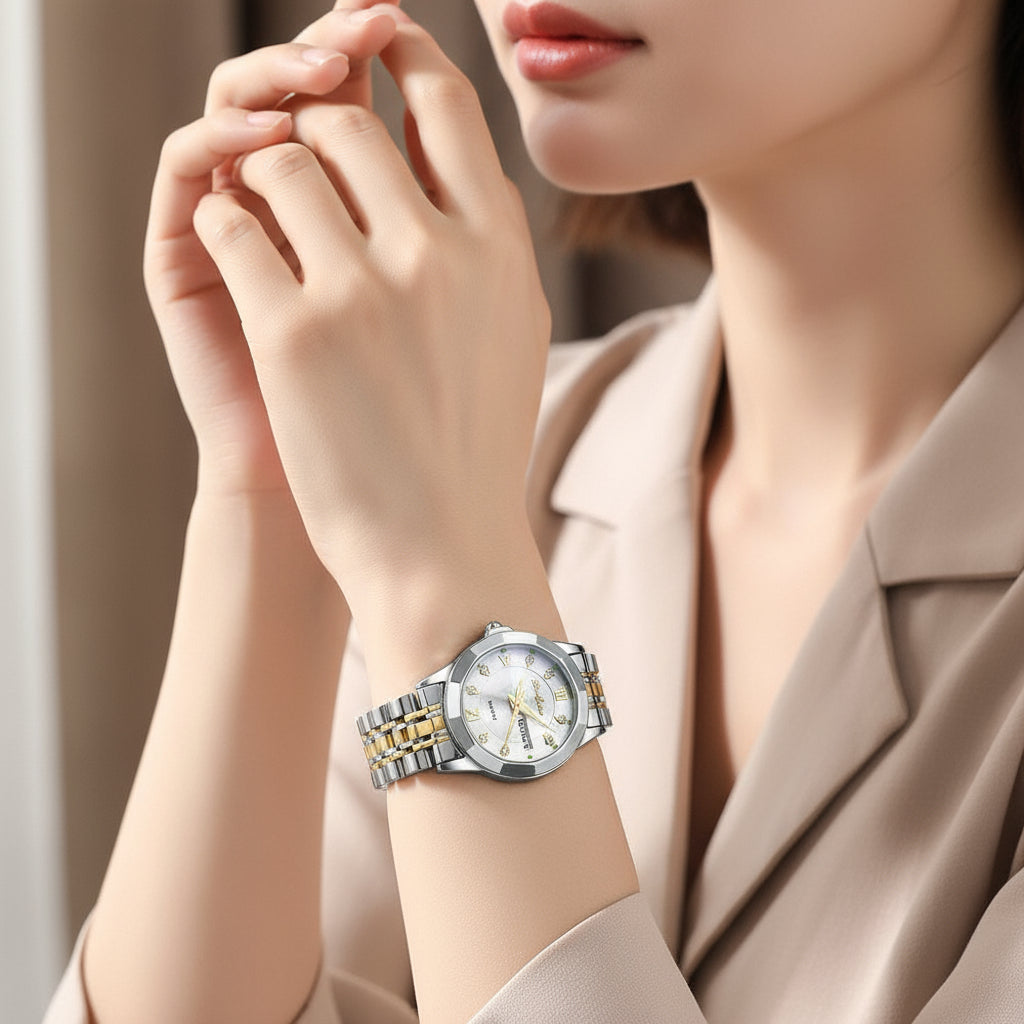 Luminous Calendar Steel Watch