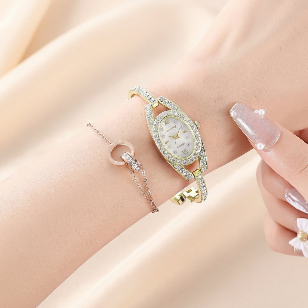 Shell Dial Quartz Watch Bracelet