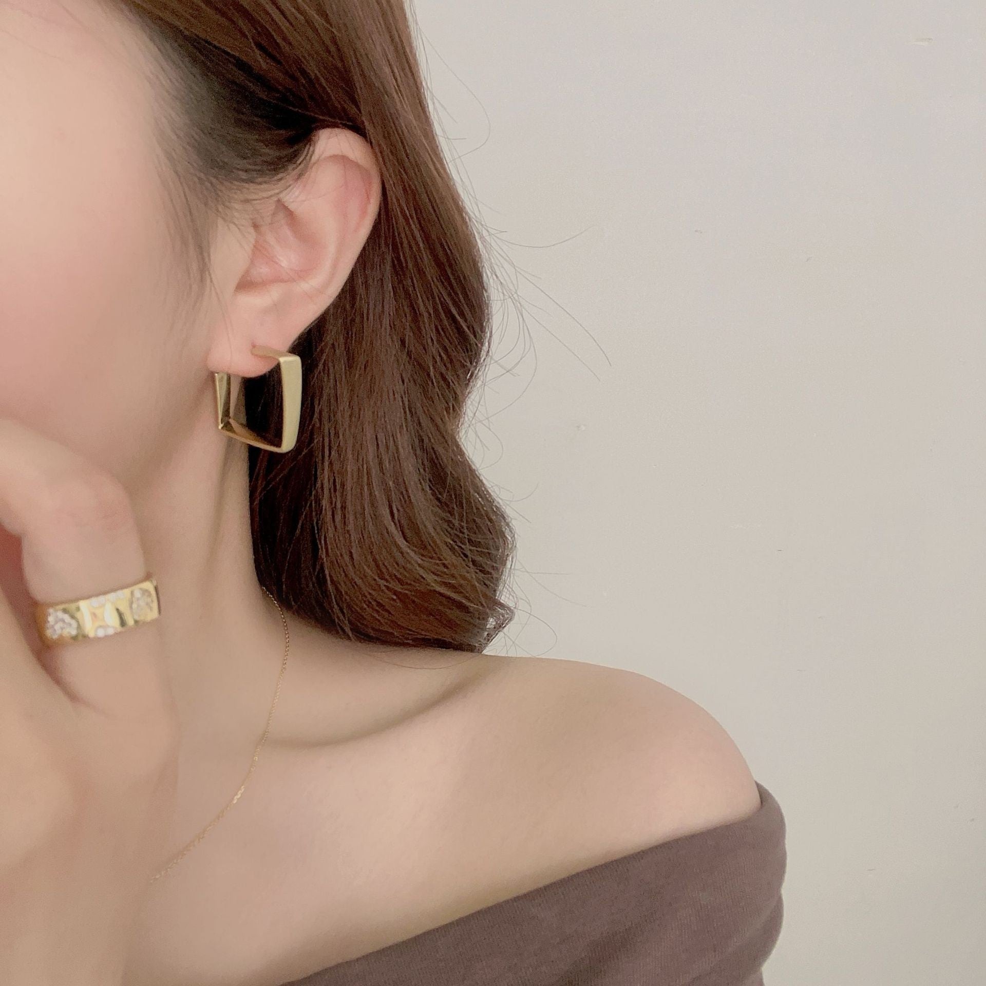 High-grade Square Earrings