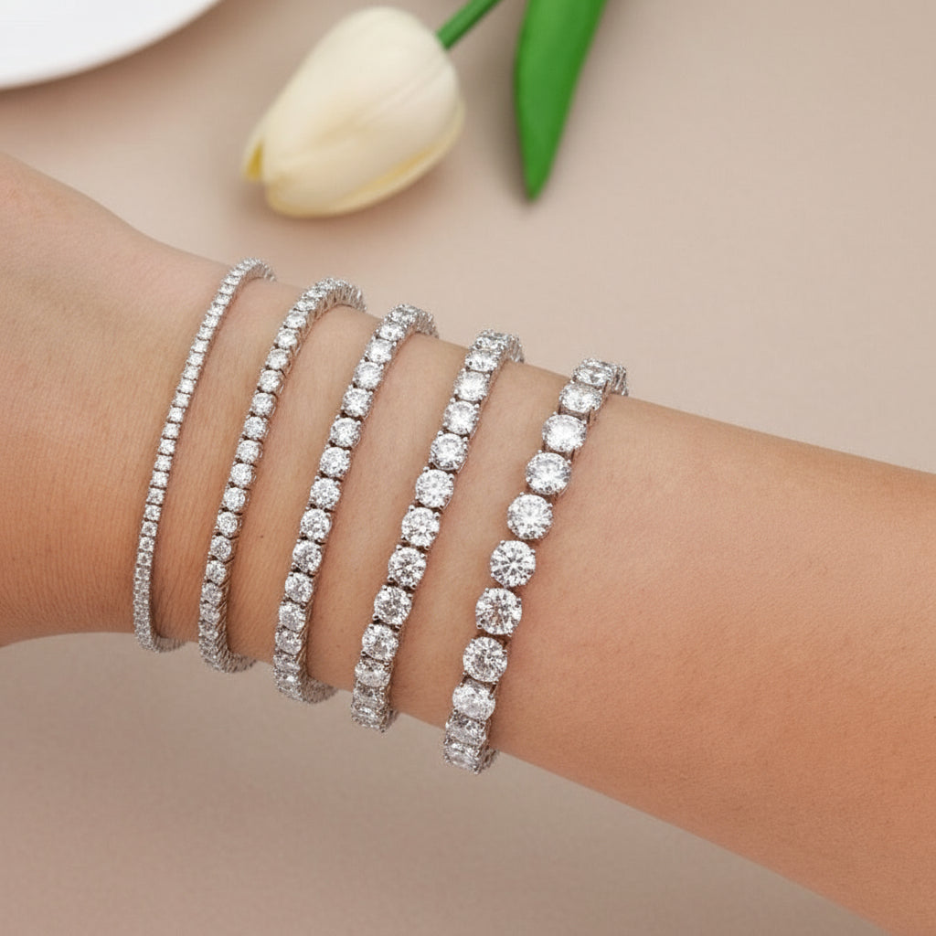 Moissanite Tennis Bracelet | 925 Sterling Silver
