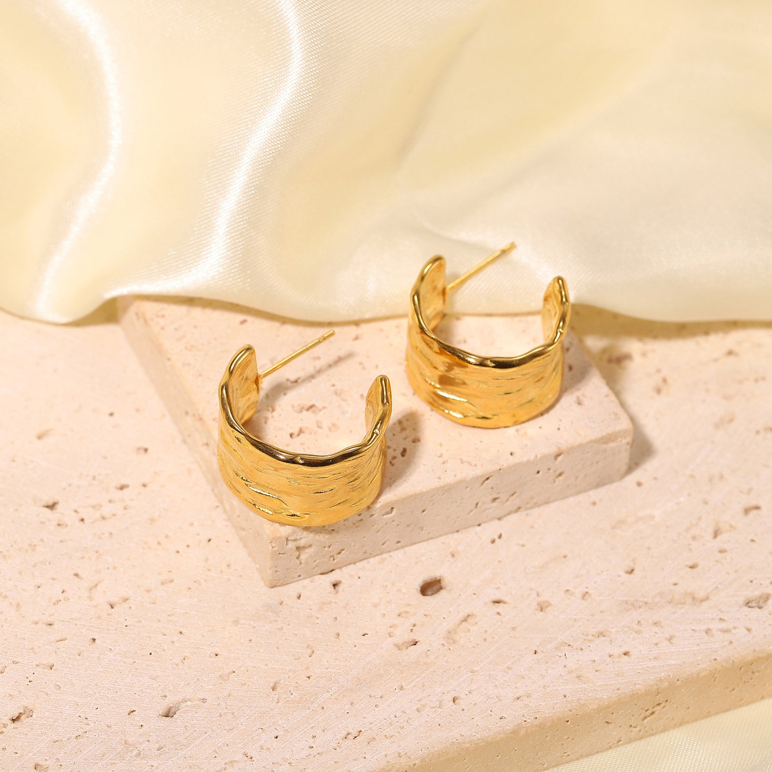 Gold Linear Bar Earrings