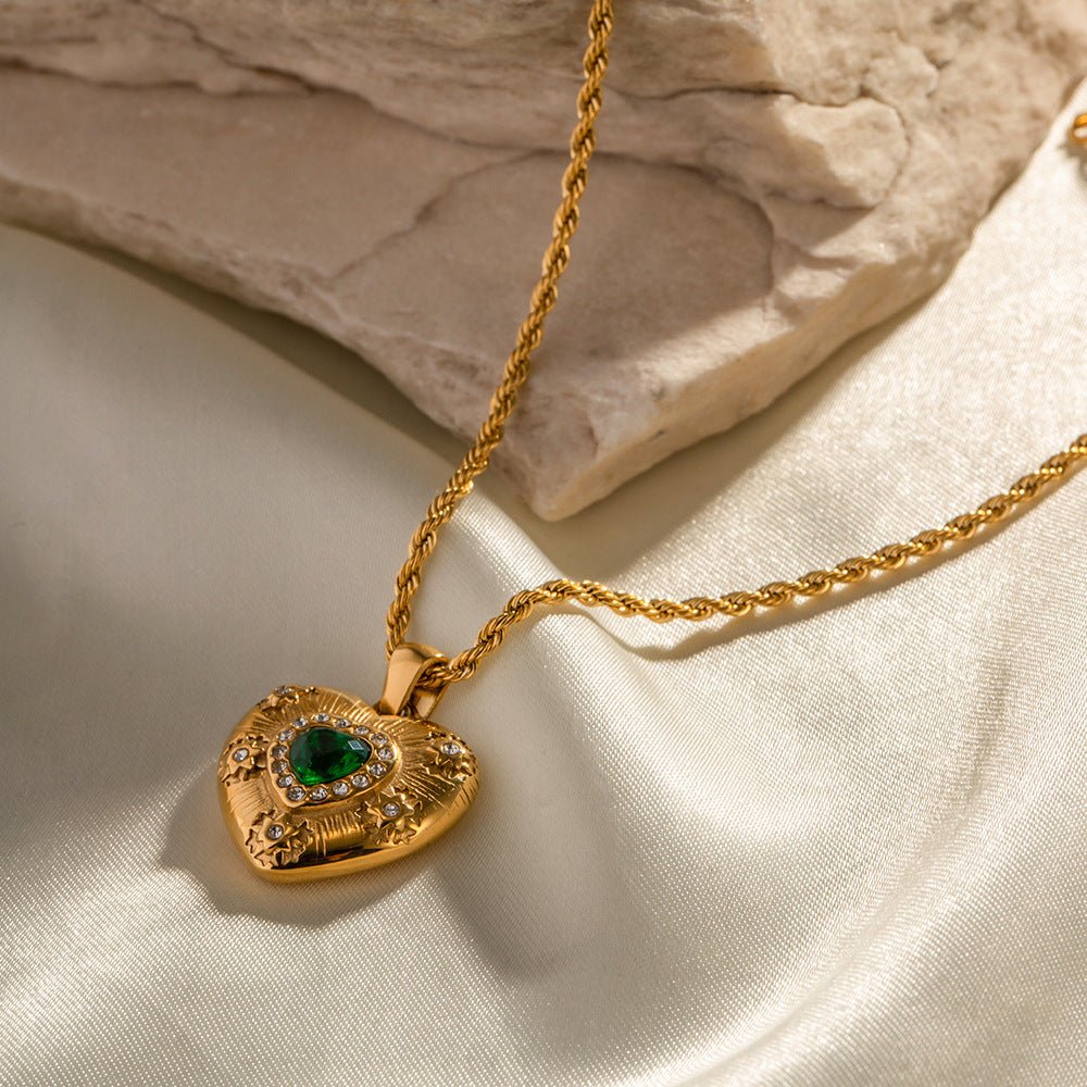 Gold Heart Pendant Necklace | Aimaro Holiday Edit