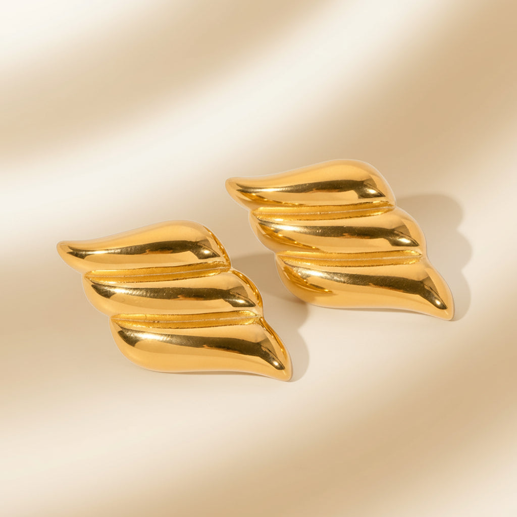 Sculptural Fold Earrings