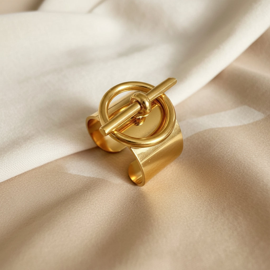 Sculptural Couple Rings in Gold or Silver