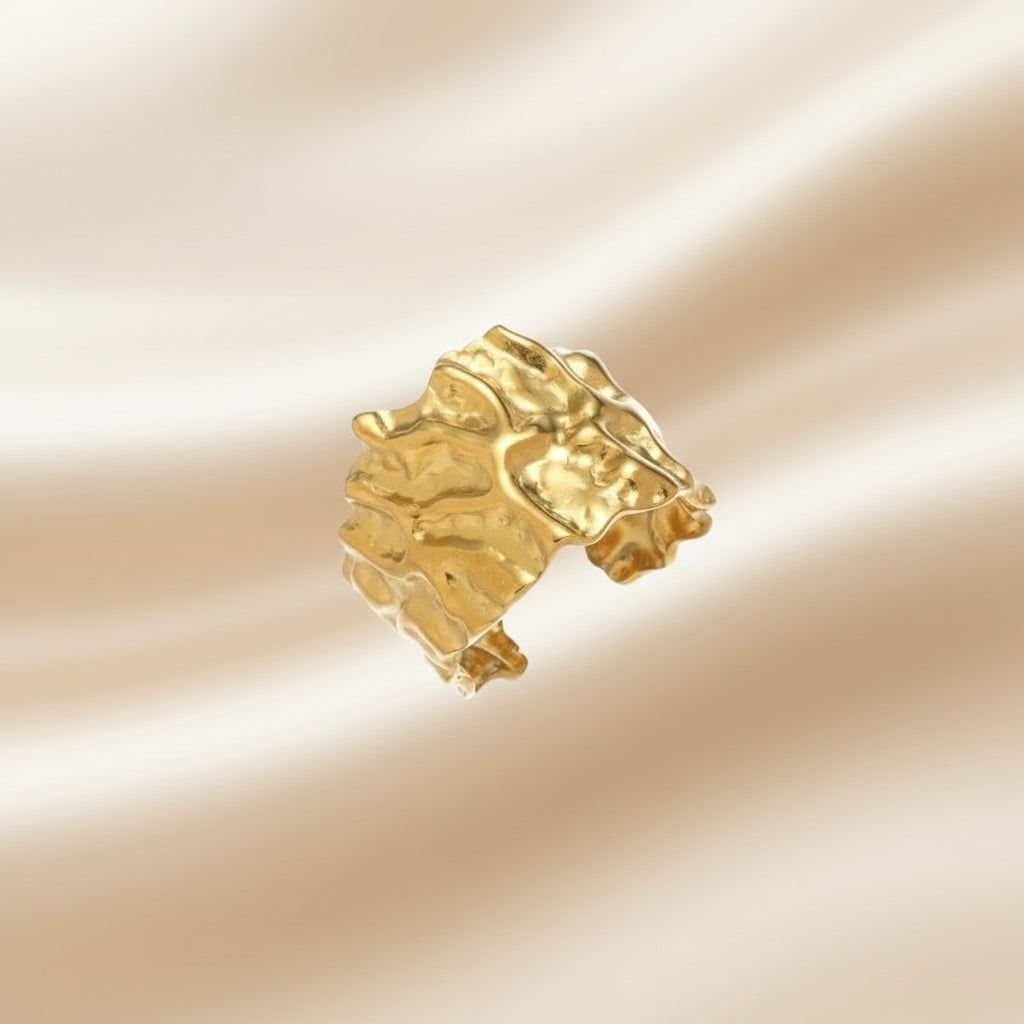 Textured Cuff Ring | Gold & Silver Edition